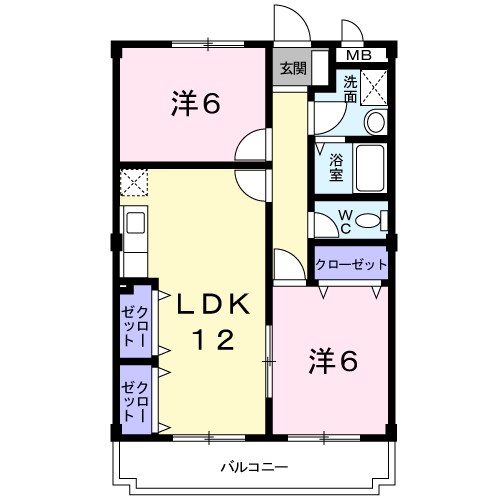 サンライズ小野 間取り図