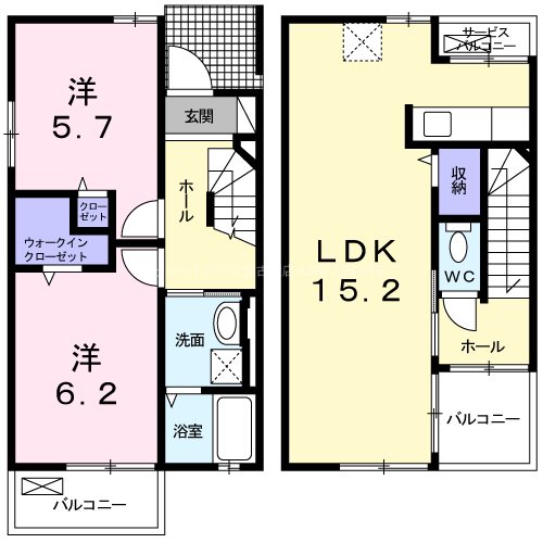 クレーヴェル 間取り図