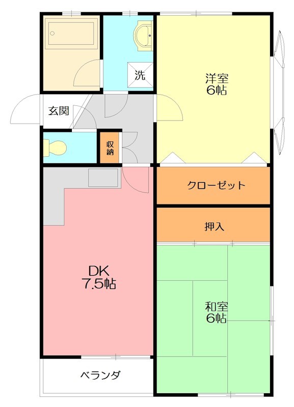 シルクハイツ 202号室 間取り