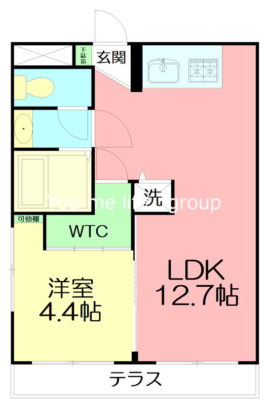 ピア湘南 102号室 間取り
