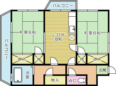 酒井愛宕ビル 302号室 間取り