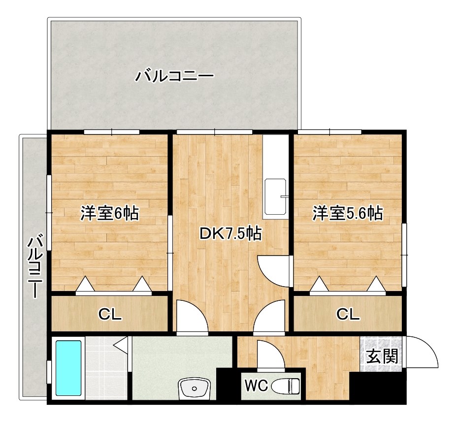 酒井愛宕ビル 201号室 間取り