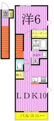 メゾン　ベル 201号室 間取り