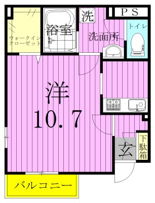 セリシール 101号室 間取り