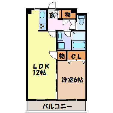 リバーエイト南分 間取り図