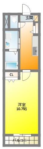 オグラビルディング 603号室 間取り