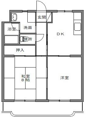 マンションカズ 301号室 間取り