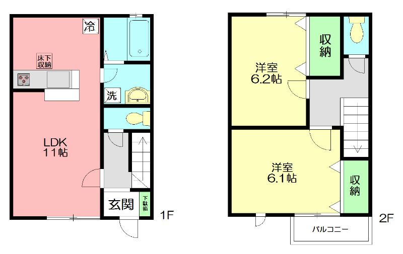 ウエルス戸塚南 C号室 間取り