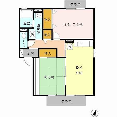 ドミールA 間取り図