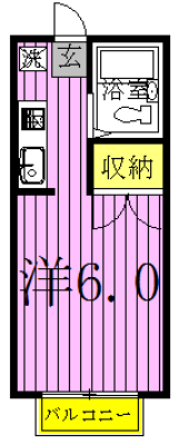 グリーンプラザＢ 101号室 間取り