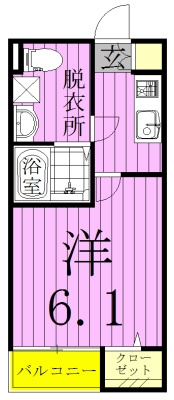 Ａｏ　Ｈａｕｏｌｉ松戸　～アオハウオリ松戸～ 101号室 間取り