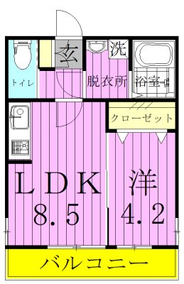 ステーションフロント新鎌ヶ谷 201号室 間取り