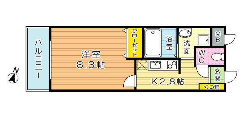 Forest court Ⅰ　(フォレストコートワン) 102号室 間取り
