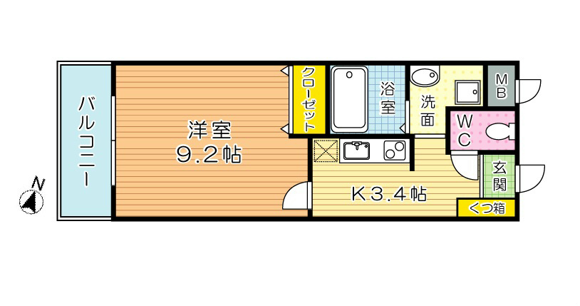 Forest court Ⅰ　(フォレストコートワン) 406号室 間取り