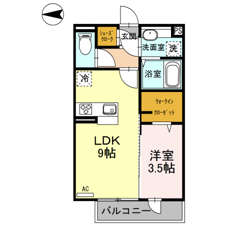 ミリューⅡ 間取り図