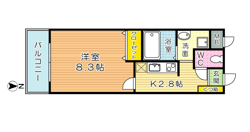 Forest courtⅡ（フォレストコートⅡ） 502号室 間取り