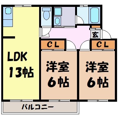 ユートピア南山 間取り図