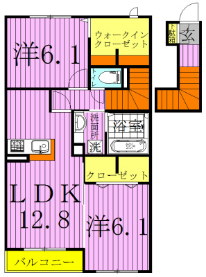 リアン 205号室 間取り