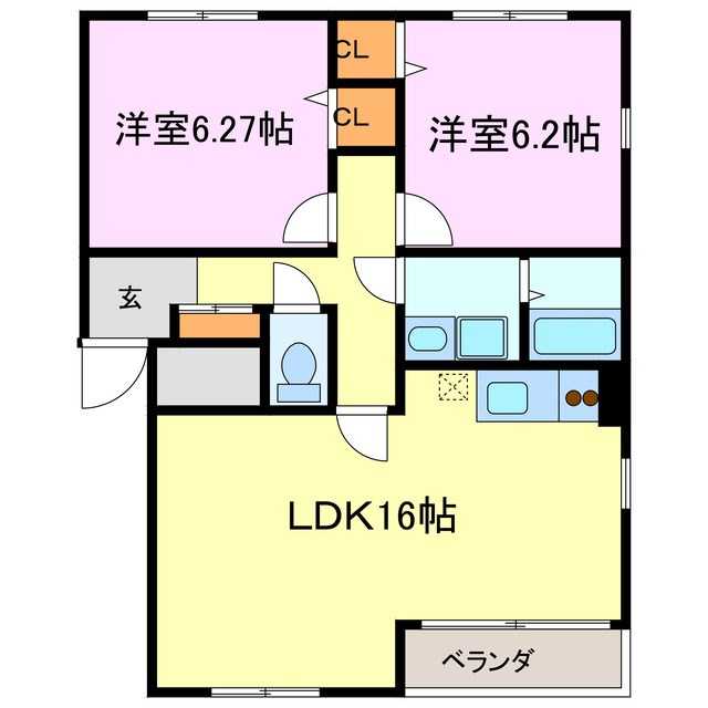 Be　Mine（ビーマイン） 間取り図