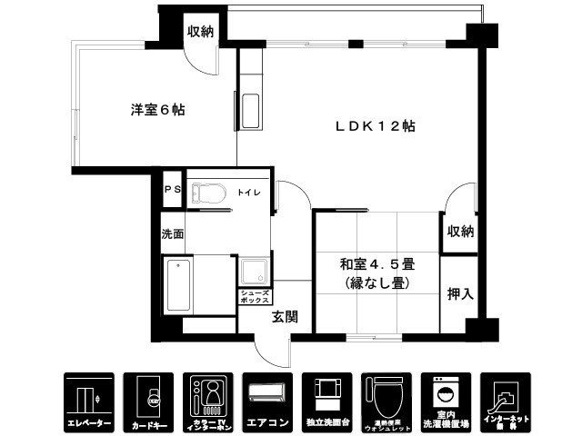 リバークレストⅠ 間取り