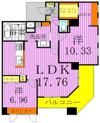 レフィナード（おおたかの森） 201号室 間取り