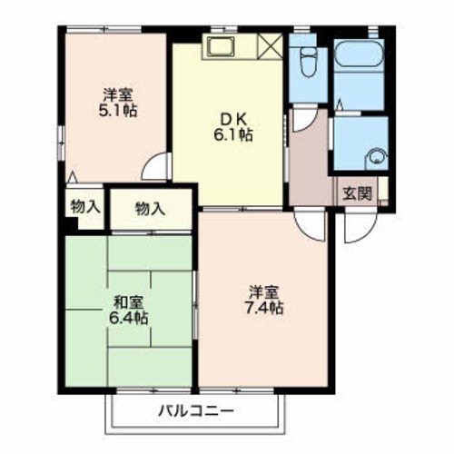 フレグランスやまとＥ 間取り