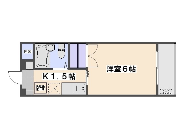 サンライズ五日市中央5丁目ビル 303号室 間取り