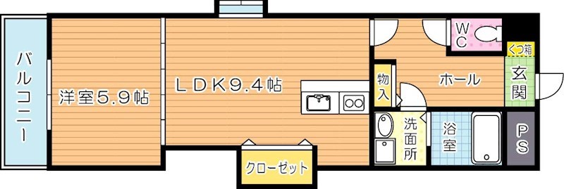 グランアピエ 907号室 間取り