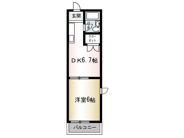 スペース東中原 201号室 間取り