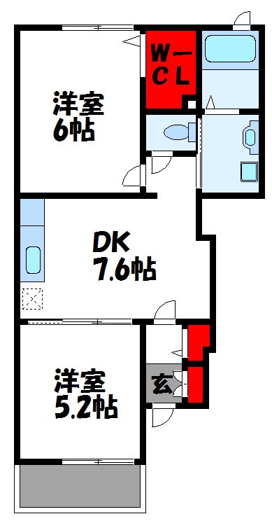 グレース城西ヶ丘A 間取り
