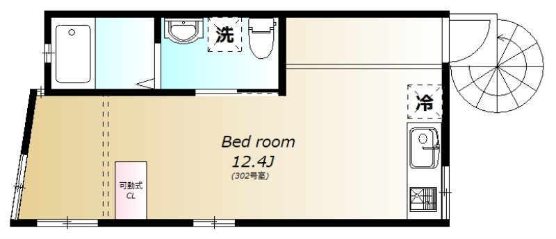 ミーナソルテ桜新町 302号室 間取り