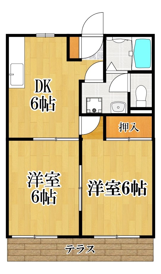 メゾンアゼリア 103号室 間取り