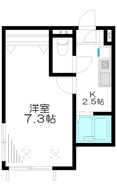 サン千歳  101号室 間取り