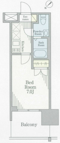 パークキューブ北松戸 805号室 間取り