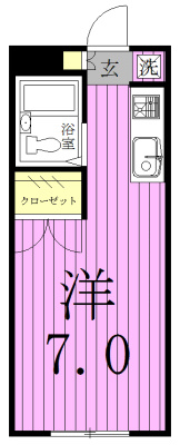 ビートルズスクエア 105号室 間取り