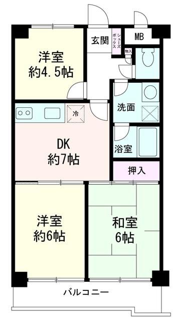 LAZ KONANDAI(ラズコウナンダイ) 103号室 間取り