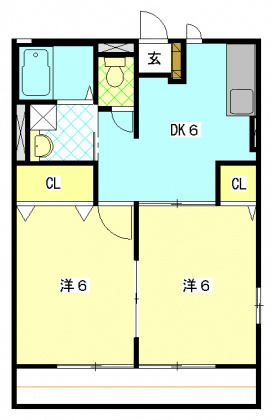 リバーサイドハイツII 間取り図