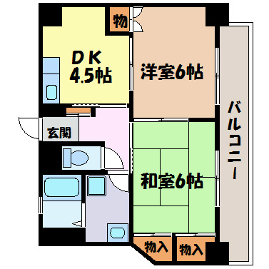 セントラルハイツ駒方 間取り図