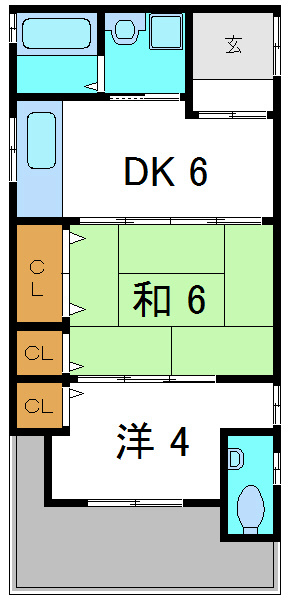 出田貸家 間取り図