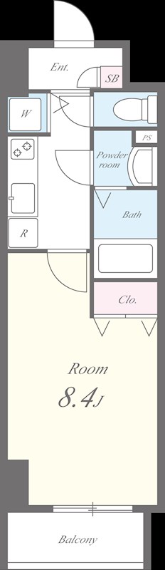 ﾒﾙｼｰ･ｳﾞｫｸｰ 間取り図