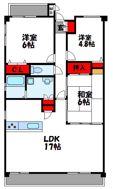 アーサー宗像アクシス  間取り
