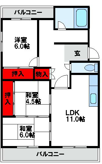 第二コーポ安部 間取り