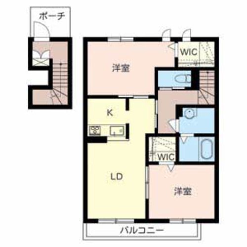 シャーメゾン宝殿Ｂ 間取り図