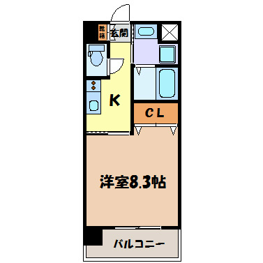 プランセス新瑞橋 間取り図