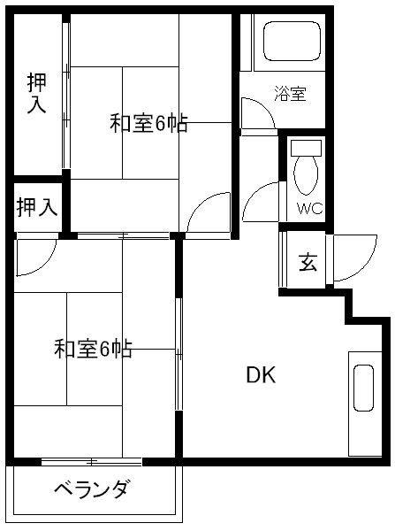 向井コーポラス 間取り
