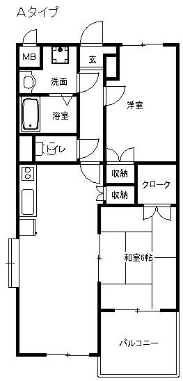 ルミエール湘南 301号室 間取り