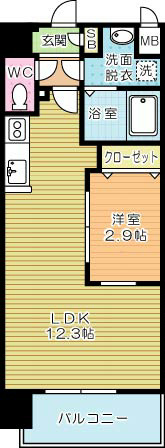 リュシオールレジデンス 701号室 間取り