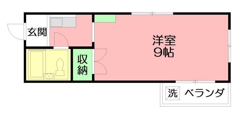 カナコーハイム 205号室 間取り