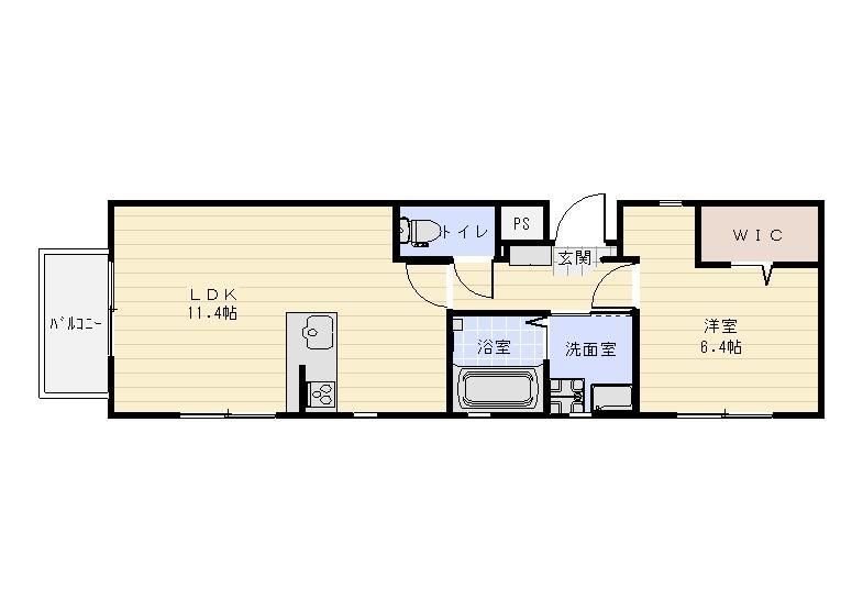 カリエンなめだ 間取り図