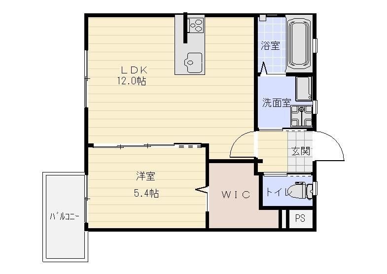 カリエンなめだ 間取り図